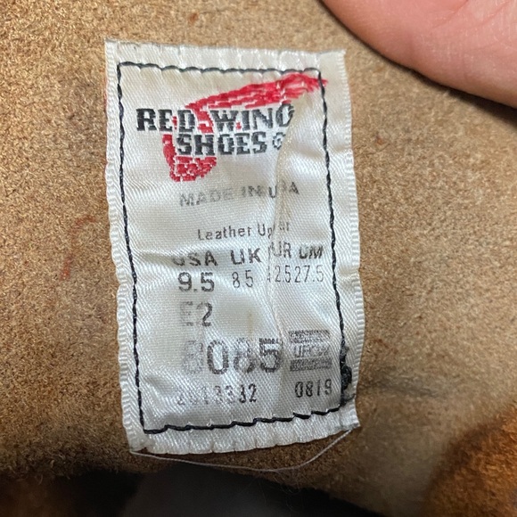 Red Wing Shoes Dark Brown Leather Men's Boots - Picture 2 of 5